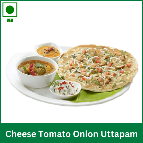Cheese Tomato Onion Uttapam